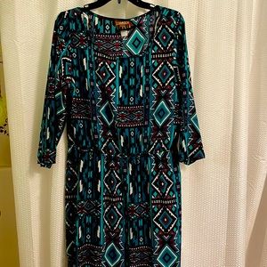 Aztec print dress
